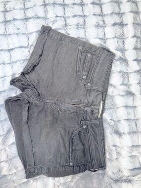 Mango Black Denim Shorts